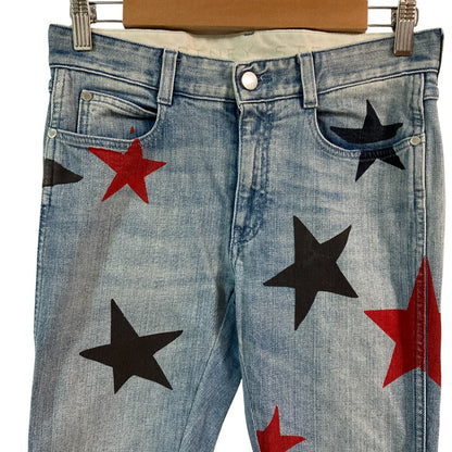 ステラマッカートニー スタープリント ストレッチデニムパンツ