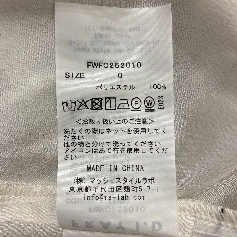 FRAY I.D 2wayシフォンサテンストライププリントワンピース