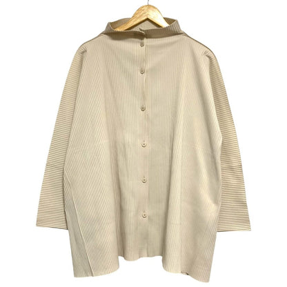 me ISSEY MIYAKE スタンドカラーワイドシャツ