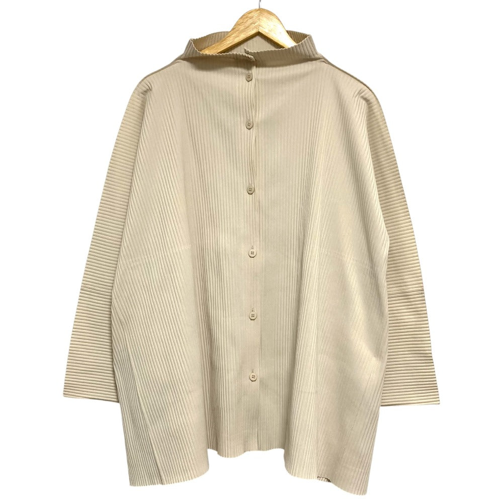 me ISSEY MIYAKE スタンドカラーワイドシャツ