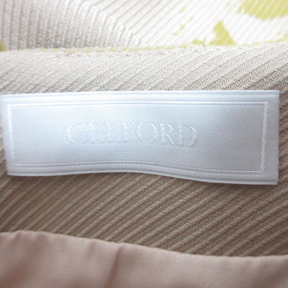 CELFORD フロッキープリントフレアスカート