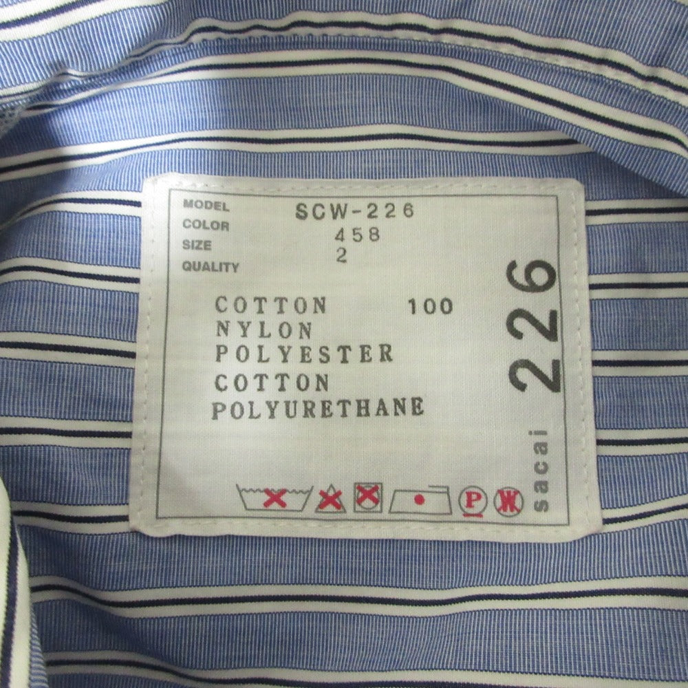 サカイ Cotton Poplin x Nylon Twill ドレス