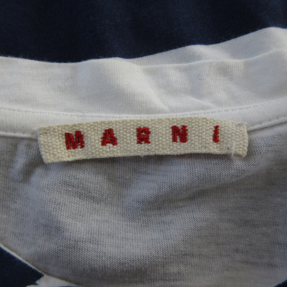 マルニ プリント切替ショートスリーブカットソー