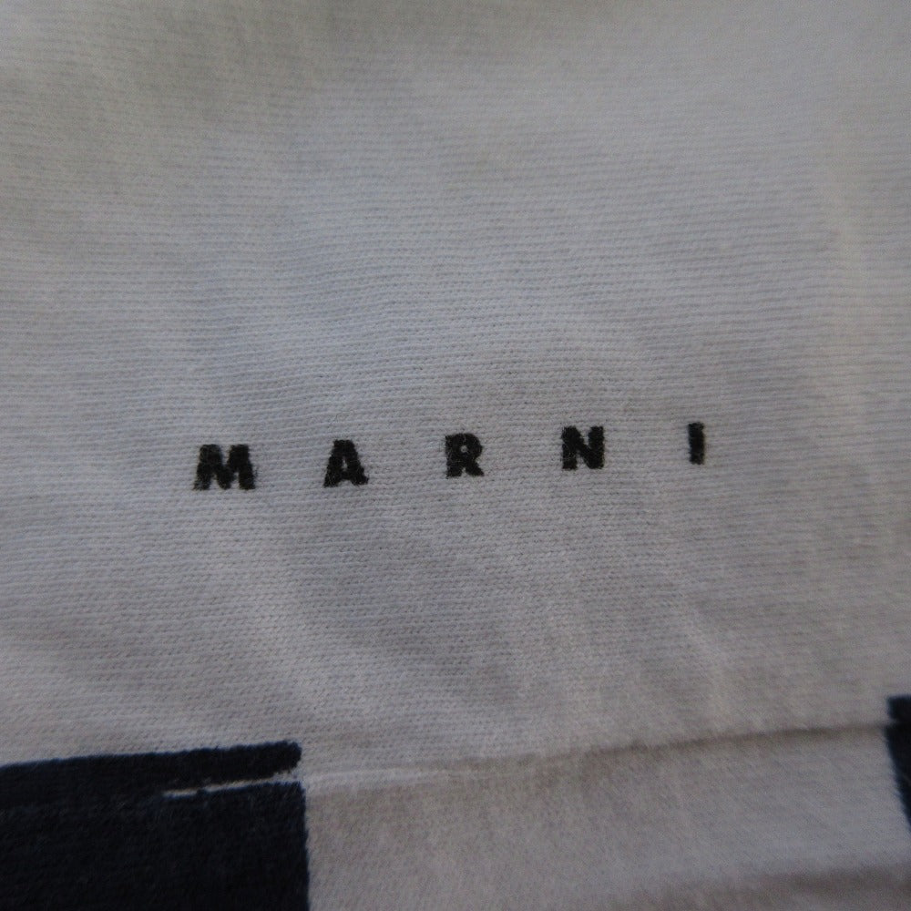 マルニ プリント切替ショートスリーブカットソー