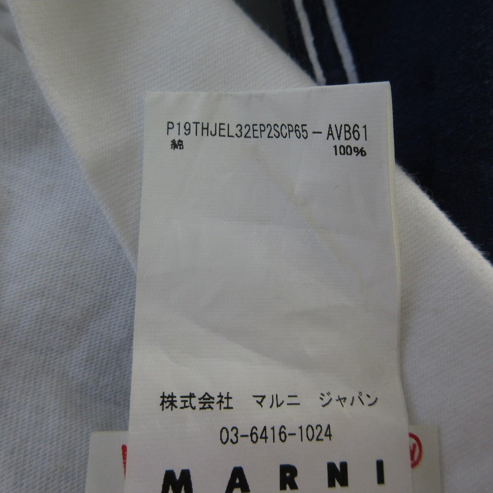 マルニ プリント切替ショートスリーブカットソー