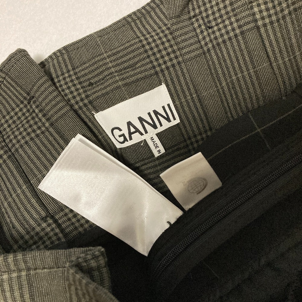 GANNI グレンチェックキュロットパンツ
