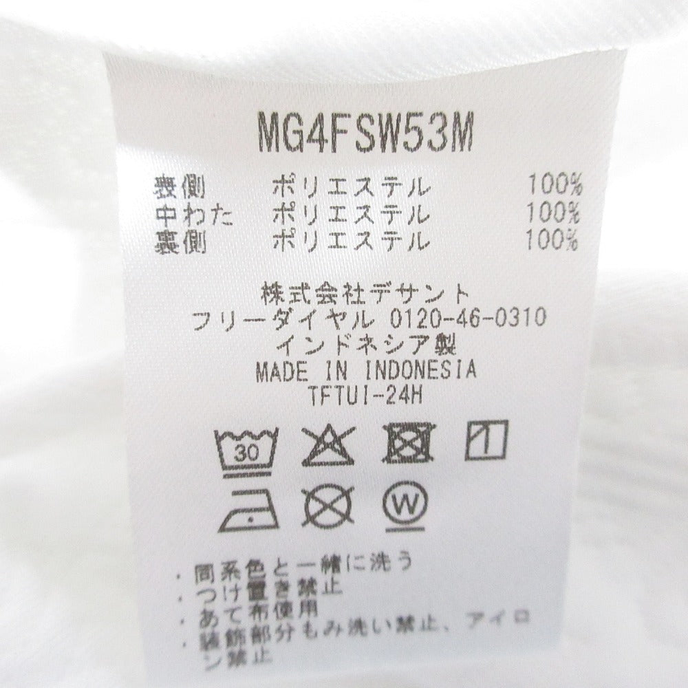 マンシングウェア ジャカードフルジップカットソー