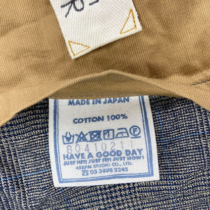 45R 908ブレザー 撚杢コットンツイード ジャケット
