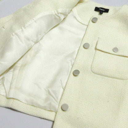 セオリー PLUSH-TWEED 2wayカーディガンジャケットワンピースアンサンブル