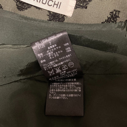 TARO HORIUCHI アシンメトリージャガードプリーツスカート