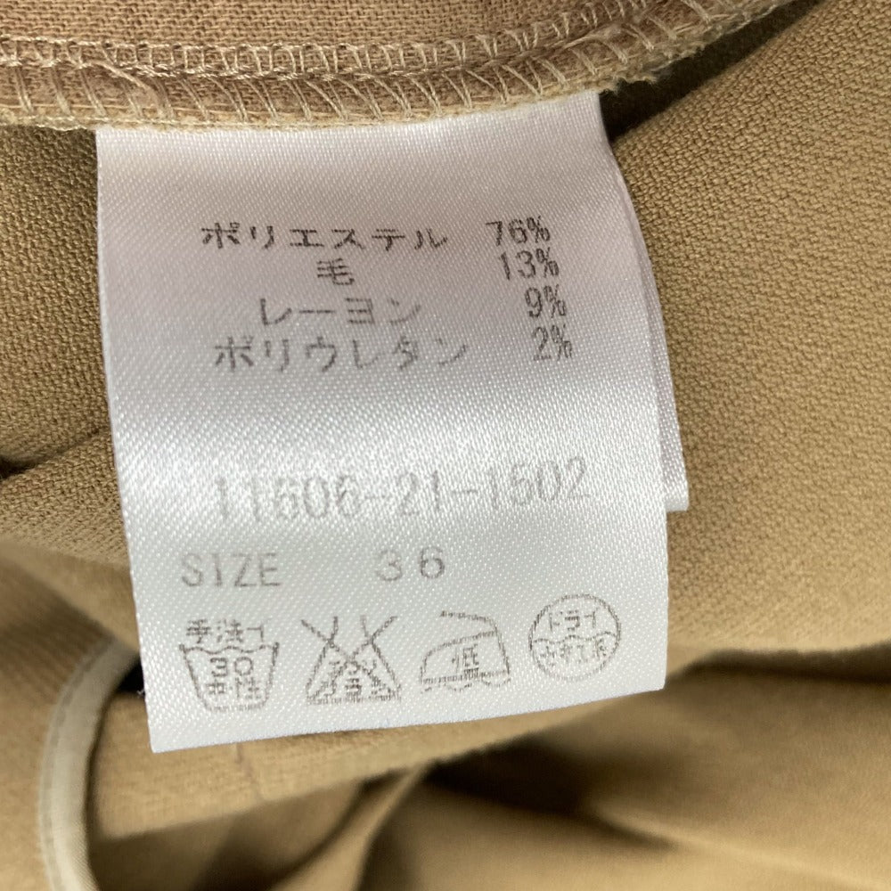 ELIN ハイウエストタックワイドパンツ