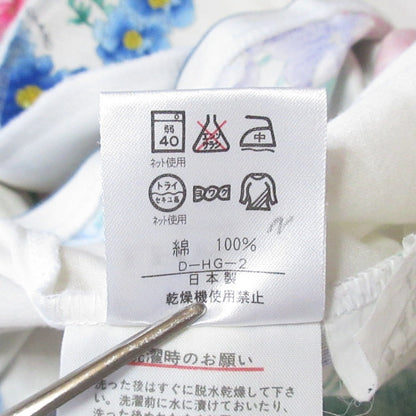 レオナール フラワープリントコットン半袖カットソー
