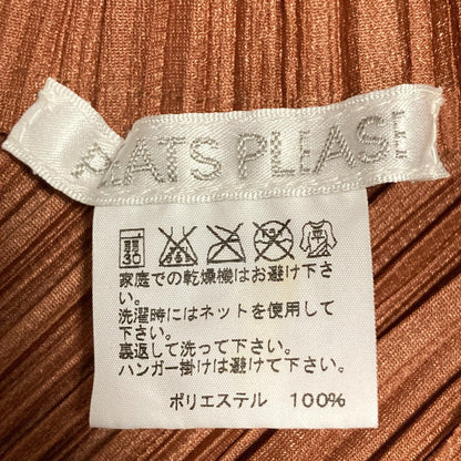 プリーツ プリーズ バウンス ポリエステル ノースリーブカットソー