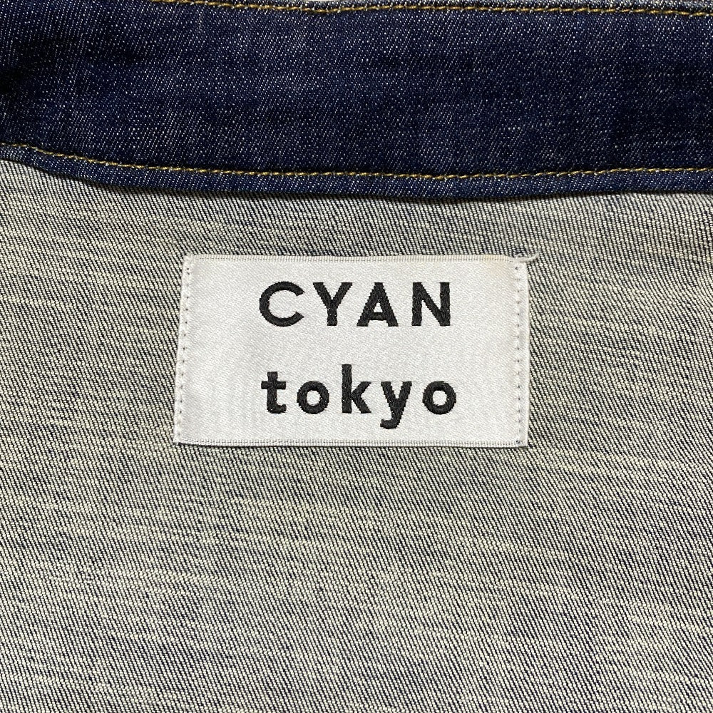 CYAN tokyo スタンドカラーデニムショートジャケット