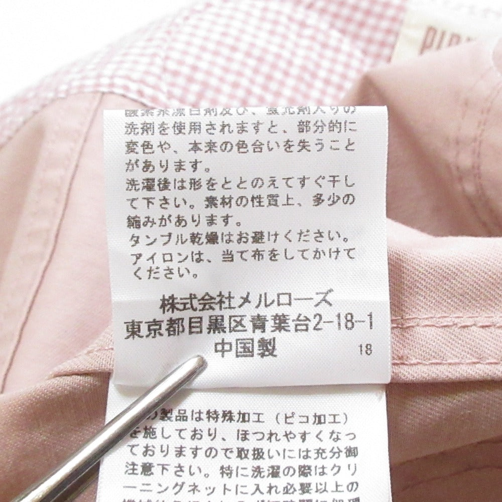 ピンクハウス チェックワッペンベストジャケット