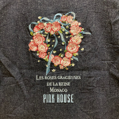 PINK HOUSE 刺繍デニムベストジャケット