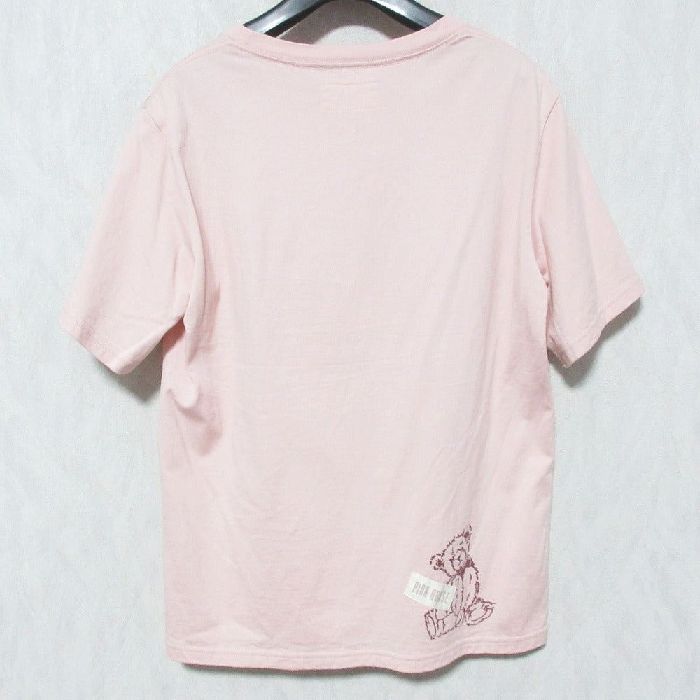 PINK HOUSE テディプリントパッチワークカットソー