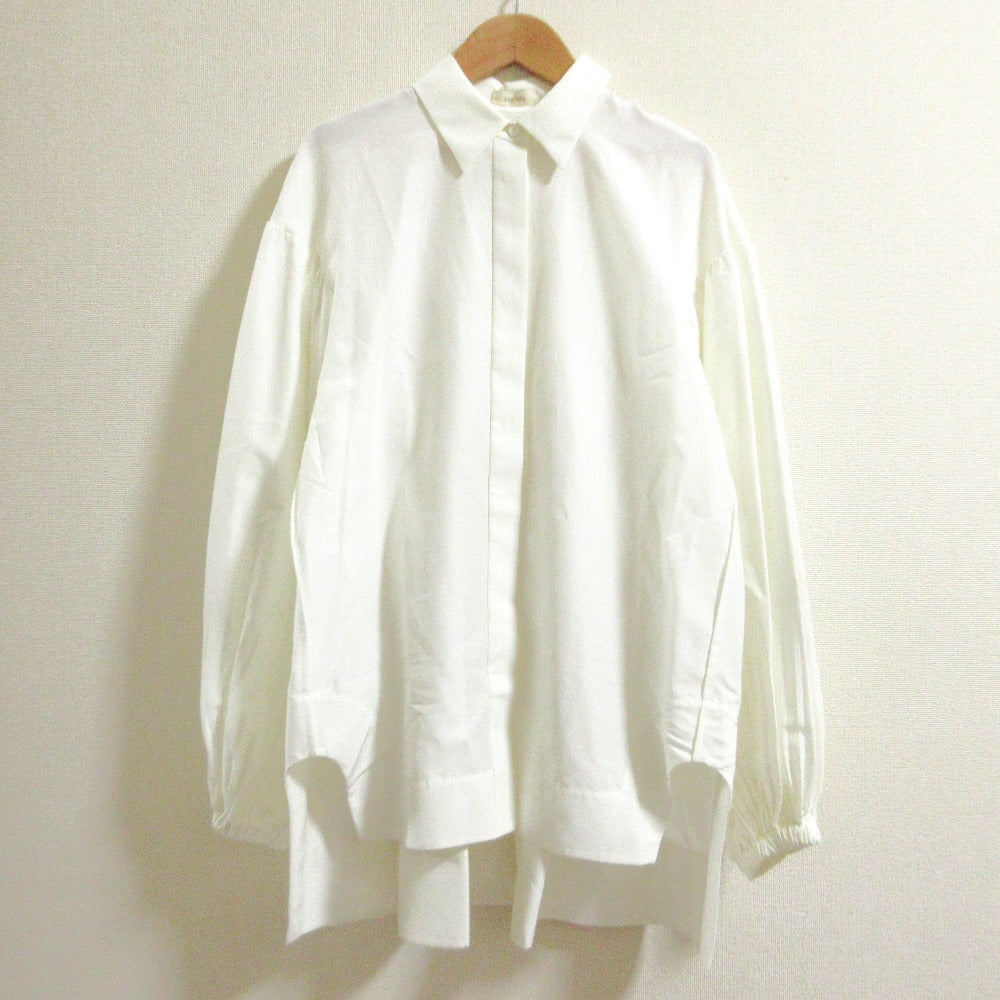 DES PRES コットンシルクポプリン タックチュニックシャツ