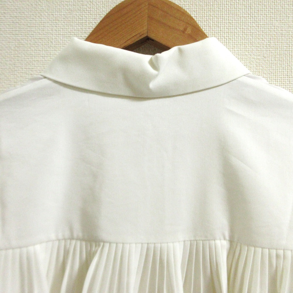 DES PRES コットンシルクポプリン タックチュニックシャツ