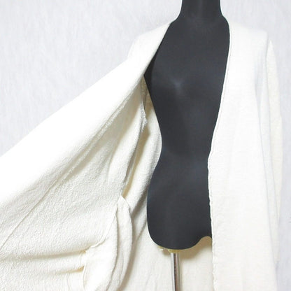 45R コットンリネン ロングニットコート