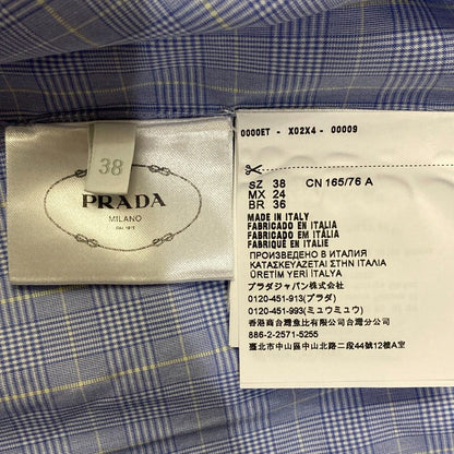 プラダ プリンスオブウェールズ チェック ショートスリーブシャツ