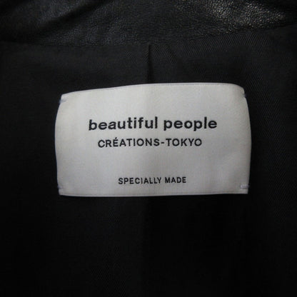 beautiful people ラムレザー ライダースジャケット
