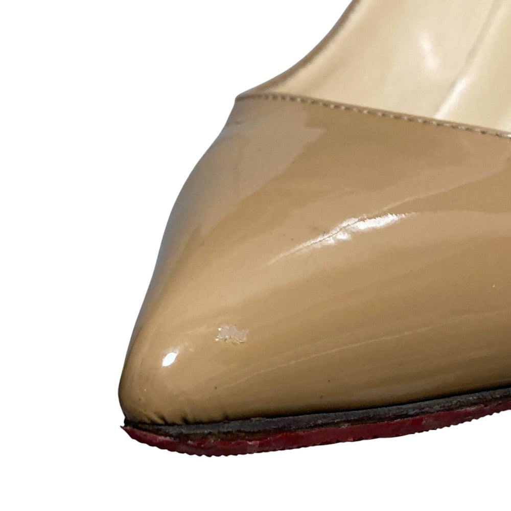 クリスチャンルブタン パテントレザー パンプス