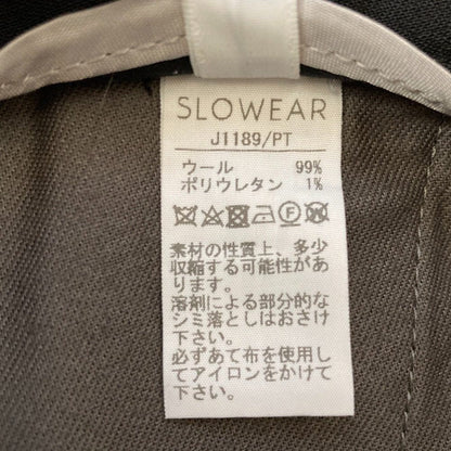 インコテックス ストレッチウールスラックスパンツ