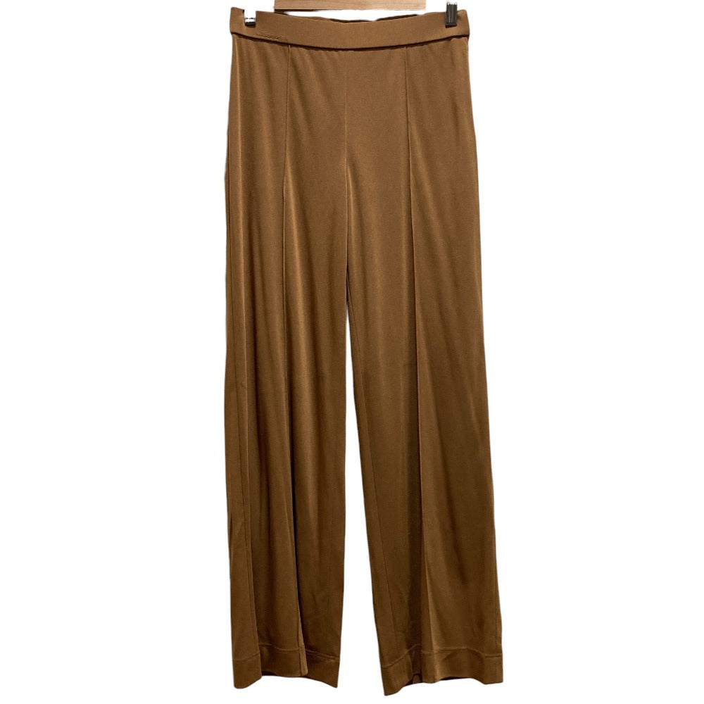 レオナール カンカンストレッチ ワイドストレートパンツ