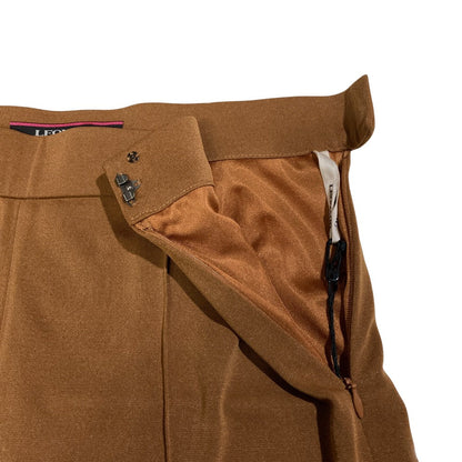 レオナール カンカンストレッチ ワイドストレートパンツ