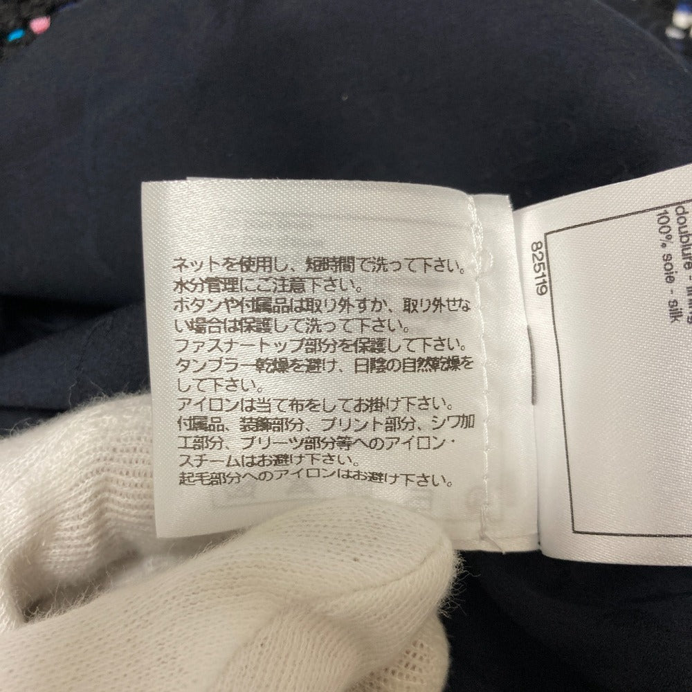 シャネル ココマークボタン マルチツイードジャケット