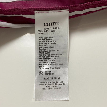 emmi 裾フレアーシャツワンピース ワンピース
