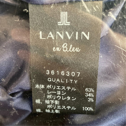 ランバンオンブルーバイカラーワンピース