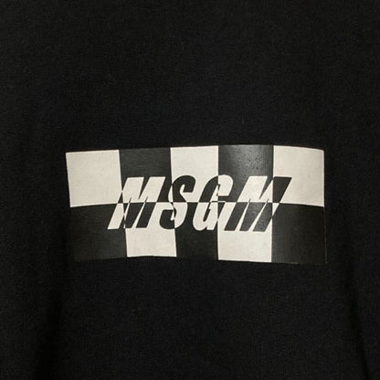 MSGM チェッカーロゴプリント コットン スウェット