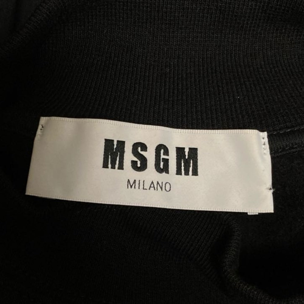 MSGM チェッカーロゴプリント コットン スウェット