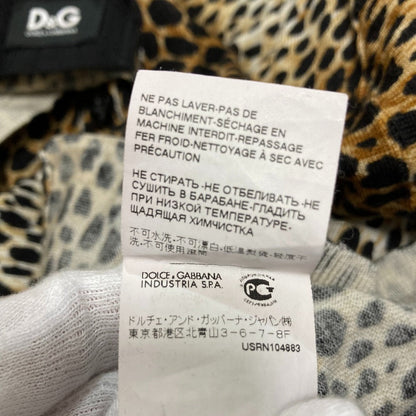 ドルチェ＆ガッバーナ レオパード柄ニットカーディガン