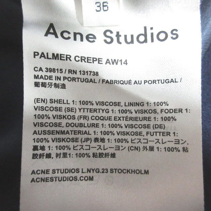 アクネストゥディオズ PALMER CREPE ジョーゼットワンピース