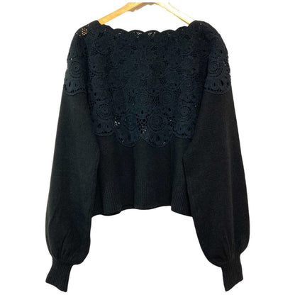 ラベルエチュード Centripetal crochet ニット