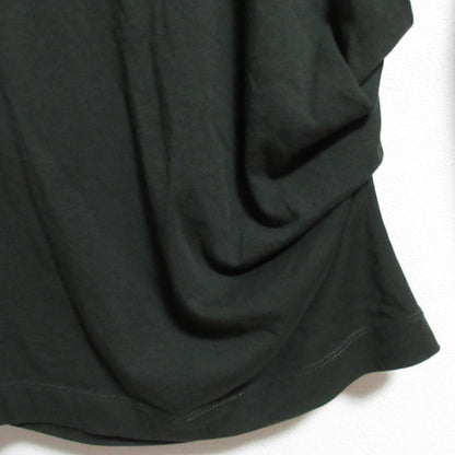 ドリスヴァンノッテン タックドレープアシンメトリー コットンTシャツ