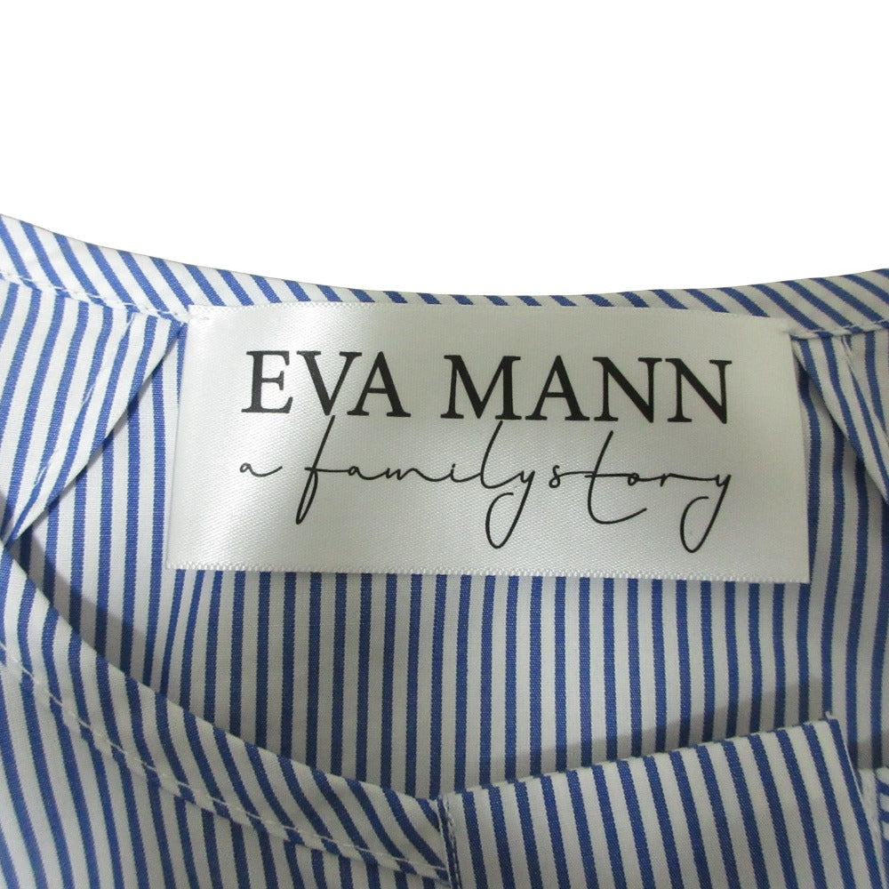 EVA MANN eclat別注袖シャーリングブラウス