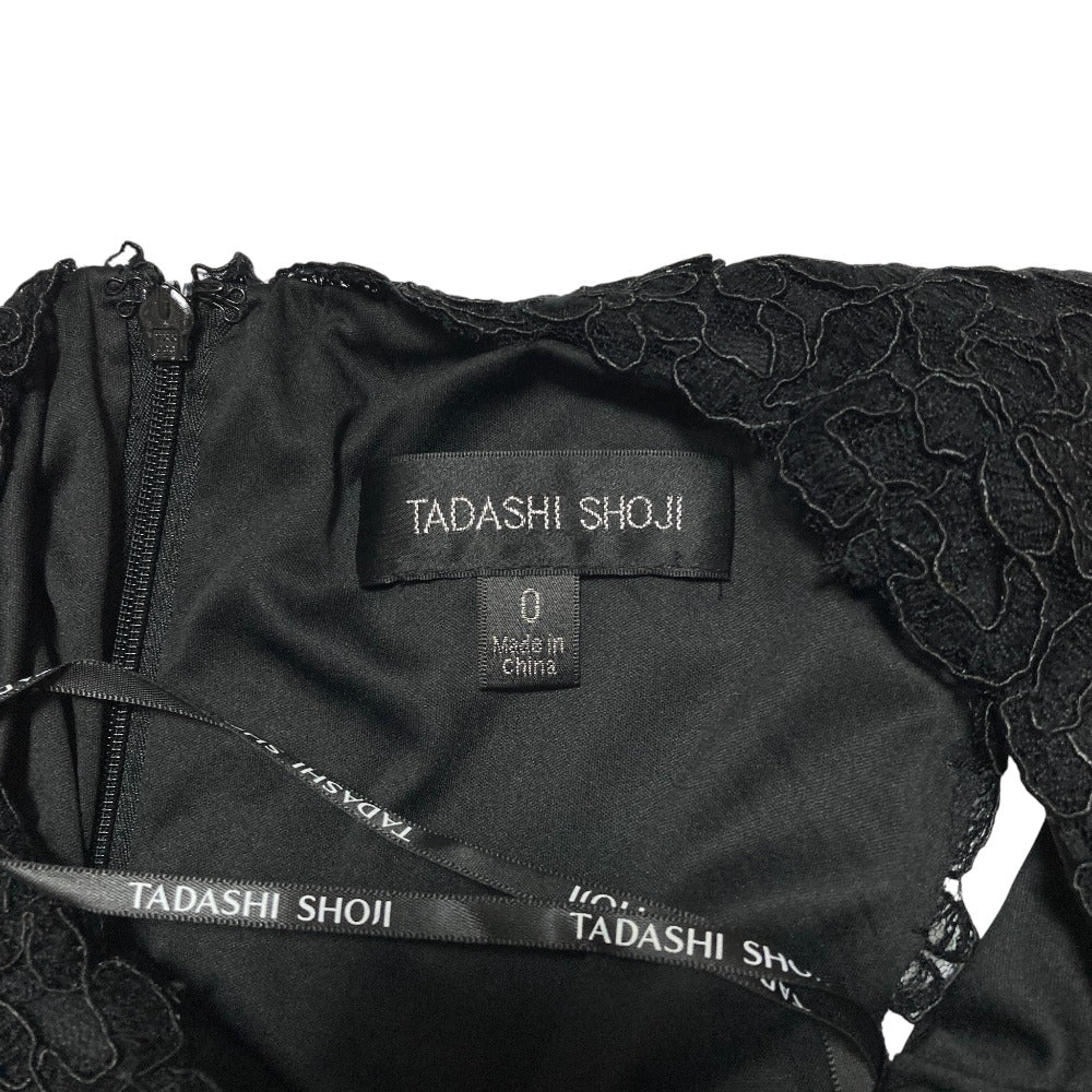 タダシショージ コードレーススリーブレスドレス