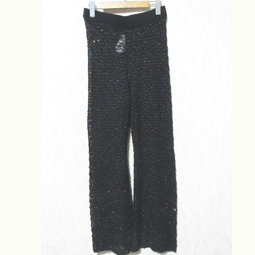 アメリ SPANGLES LEGGINGS ニットパンツ