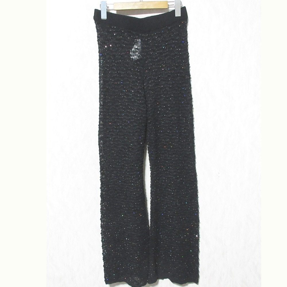 アメリ SPANGLES LEGGINGS ニットパンツ