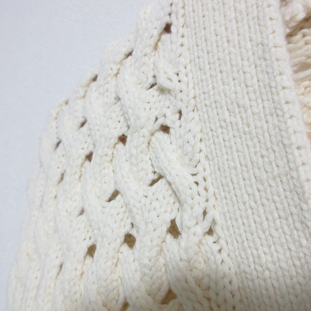 セオリー VNK CABLE CARDI ROUNDED COTTON ニットカーディガン コットン
