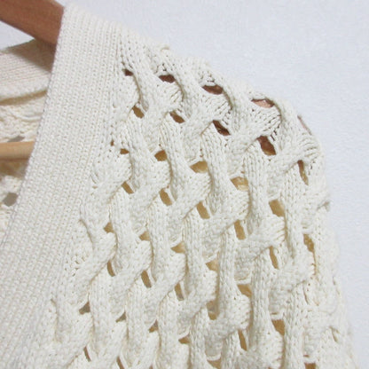セオリー VNK CABLE CARDI ROUNDED COTTON ニットカーディガン コットン
