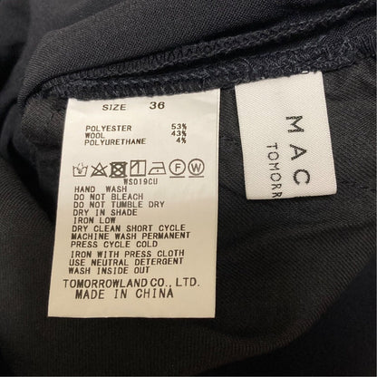 マカフィー ウールポリエステルワイドクロップドパンツ