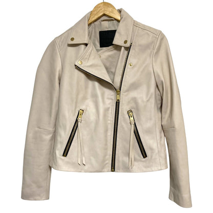 オールセインツ DALBY BIKER ラムレザー ジャケット