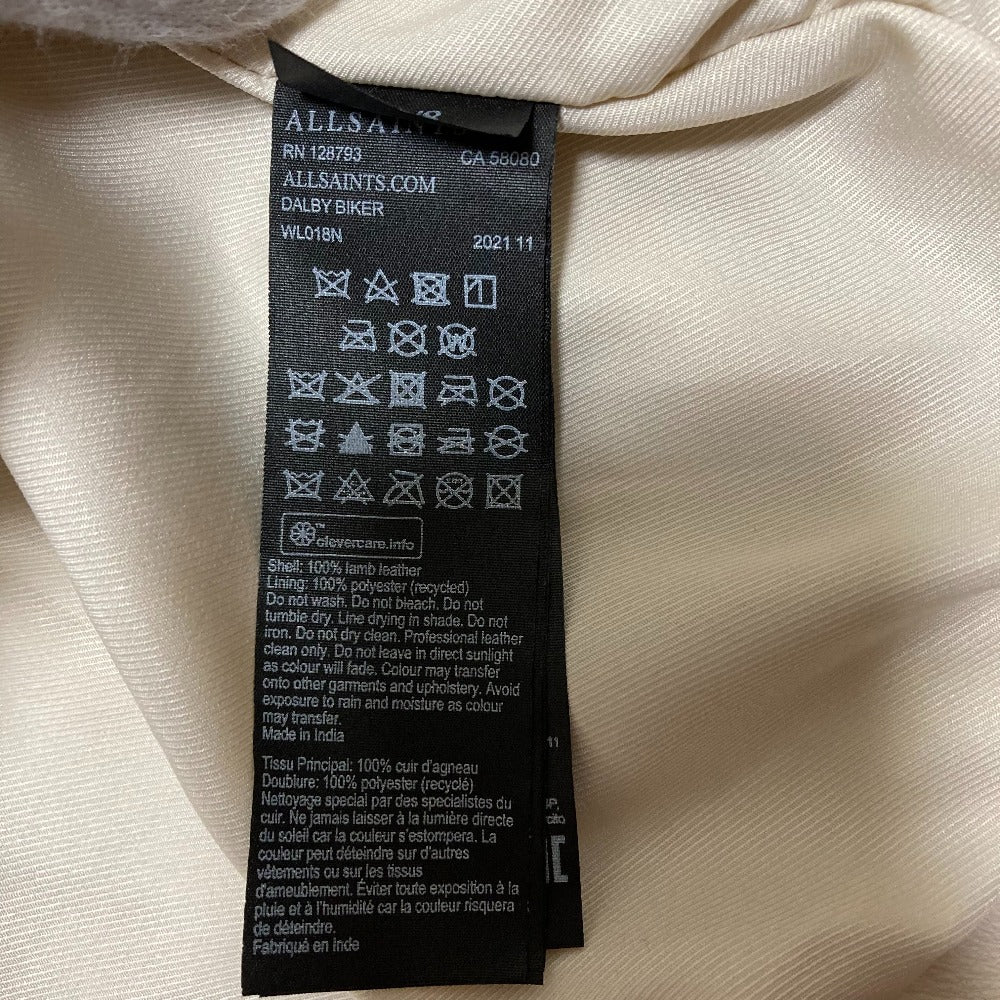 オールセインツ DALBY BIKER ラムレザー ジャケット