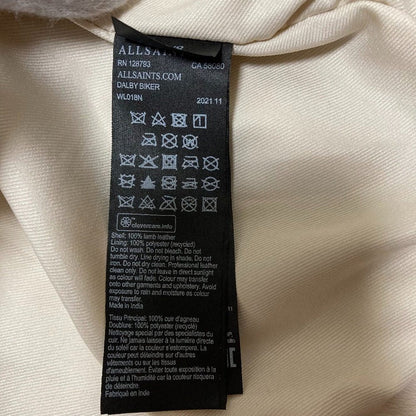 オールセインツ DALBY BIKER ラムレザー ジャケット