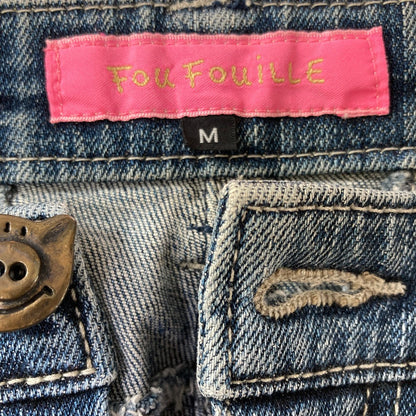 アルベロベロ ビーズ デニムパンツ